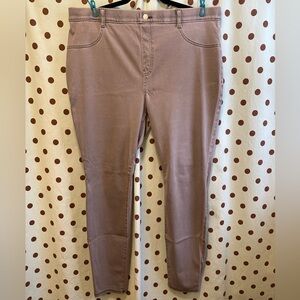 Time and Tru Jeggins, Gray, Size XXL (20), velcro type pull in one spot